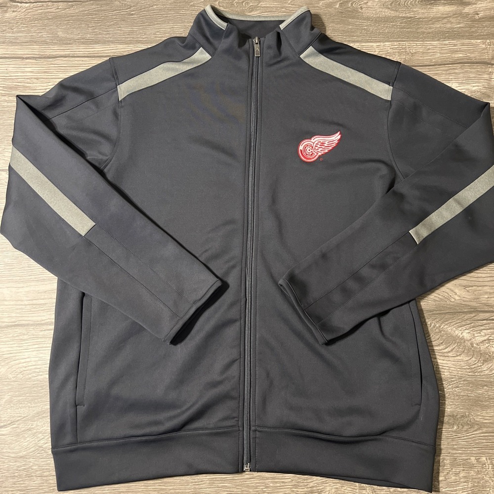 Antigua Detroit Red Wings Full Zip Lightweight Stretch Soft Shell Jacket Size XL